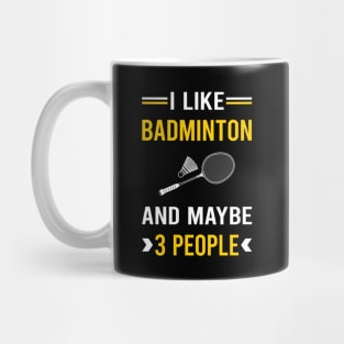 3 People Badminton Mug